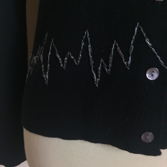 Silvery Moon | Wool blend button down cardigan - Picture 4 of 5